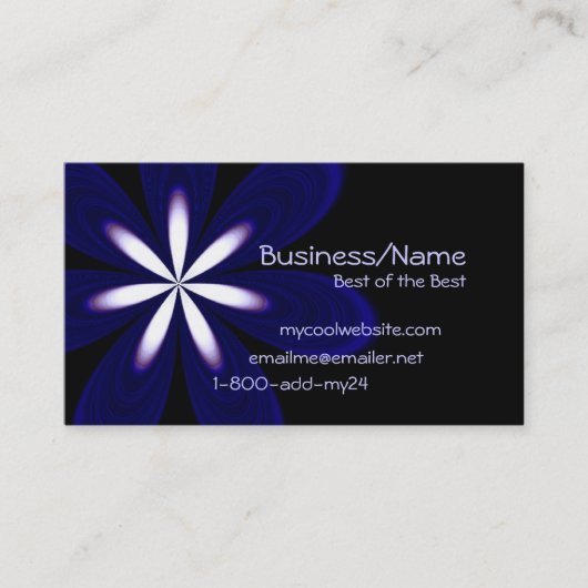 極度の花の名刺 名刺 (正面)