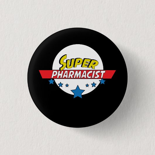 極度の薬剤師、#Pharmacist 缶バッジ (正面)