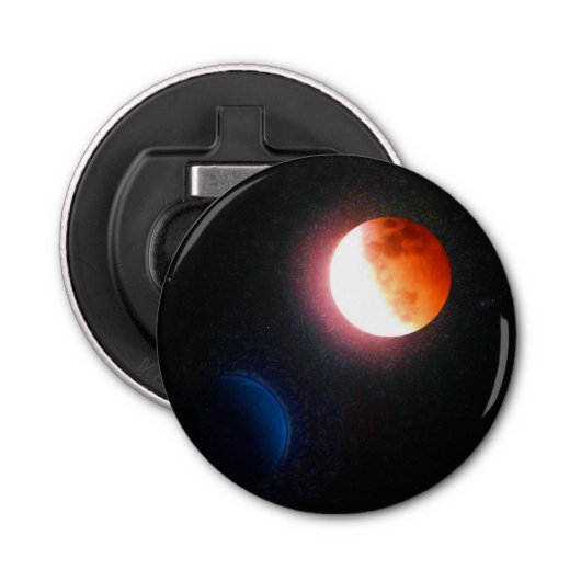 極度の血のオオカミの月1/20/19のボタン型栓抜き 栓抜き (正面)