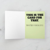 極度の遅れてサンキューカード サンキューカード (内部)