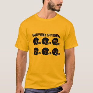極度の鋼鉄フットボールのTシャツ Tシャツ