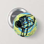 極度の8映画用カメラボタン 缶バッジ (正面&裏面)