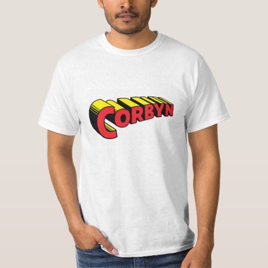 極度のCorbyn (赤い) Tシャツ (正面)