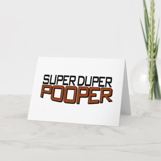 極度のDuper Pooper カード (正面)