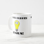 極度のGeniousか。 コーヒーマグカップ (正面左)