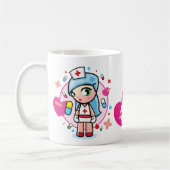 極度のkawaiiiのナース コーヒーマグカップ (左)