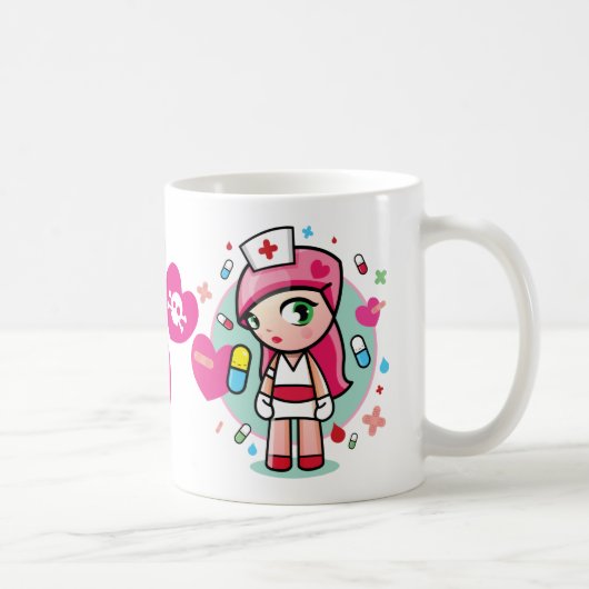 極度のkawaiiiのナース コーヒーマグカップ (右)