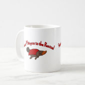 極度のPlatypus コーヒーマグカップ (正面左)