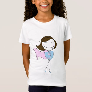 極度、女の子のティー(茶色の毛) Tシャツ
