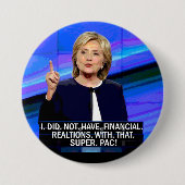 極度Pac大統領 缶バッジ (正面)