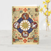 極彩色写本直感 カード (黄色い花)