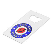 極心空手 クレジットカード栓抜き (正面アングル)