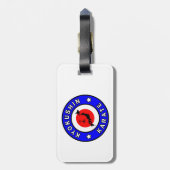 極心空手 ラゲッジタグ (裏面縦)