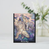 極性ベア魔法磁石 シーズンポストカード (スタンド正面)