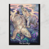 極性ベア魔法磁石 シーズンポストカード (正面)