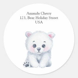 極性ベビーベア – 出荷ラベル ラウンドシール