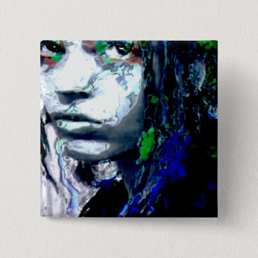 極性： kerica 缶バッジ (正面)