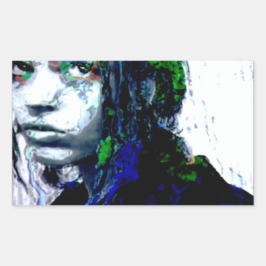 極性： kerica 長方形シール (正面)