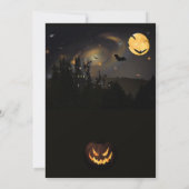 極悪なハロウィンパーティーの招待状 招待状 (裏面)