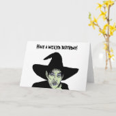 極悪なバースデーカードを持っている カード (黄色い花)