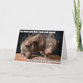 極悪非道なWombatの挨拶状 カード