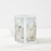 "極愛"マグカップ フロストグラスマグカップ (正面左)