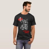 極新空手戦闘機精神 – 武道Tシャツ Tシャツ (正面フル)
