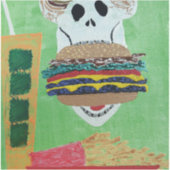 極楽のチーズバーガー シール (正面)