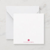 極楽の暖かい願い鳥ミニクリスマス ノートカード (裏面)