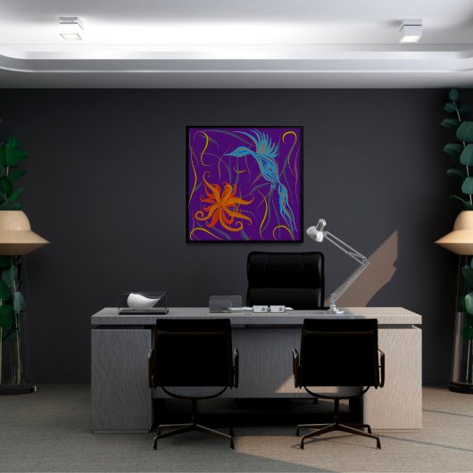 極楽の青い鳥と鳥 ポスター