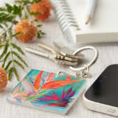 極楽の鮮やかな鳥 キーホルダー (正面右)