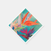 極楽の鮮やかな鳥 スタンダードカクテルナプキン (角)