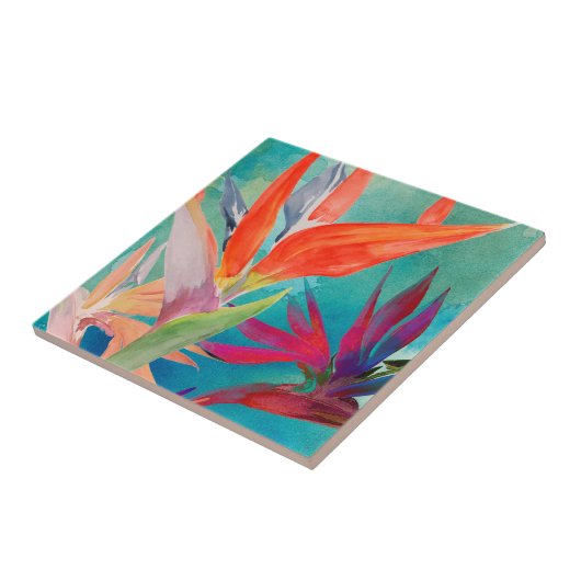 極楽の鮮やかな鳥 タイル (側面)