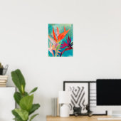 極楽の鮮やかな鳥 ポスター (ホームオフィス)