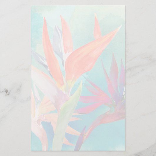 極楽の鮮やかな鳥 便箋 (正面)