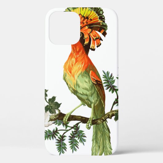 極楽の鳥と白いバックに咲く珍しい花 Case-Mate iPhoneケース (裏面)