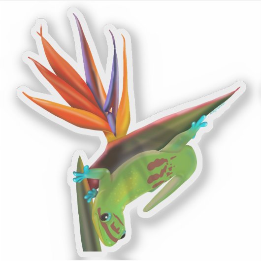 極楽の鳥の日 シール (正面)