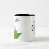 極楽曼荼羅の鳥 ツートーンマグカップ (中央)