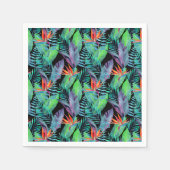 極楽水色の鳥 スタンダードカクテルナプキン (正面)