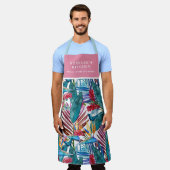 極楽熱帯鳥 エプロン (着用した状態)