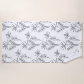 極楽熱帯鳥 ビーチタオル (正面)