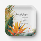 極楽至福のロイヤリティーバードのような饗宴 ペーパープレート (正面)