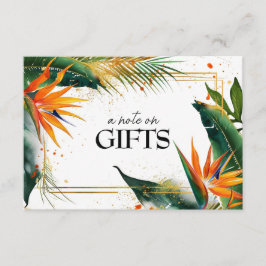 極楽至福の鳥の贈答書 エンクロージャーカード