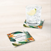 極楽至福の鳥 スクエアペーパーコースター (インサイチュ)