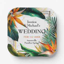 極楽至福の鳥 ペーパープレート