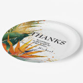 極楽至福の鳥 ペーパープレート (アングル)