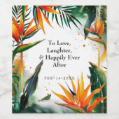 極楽至福の鳥 ワインラベル (シングルラベル)