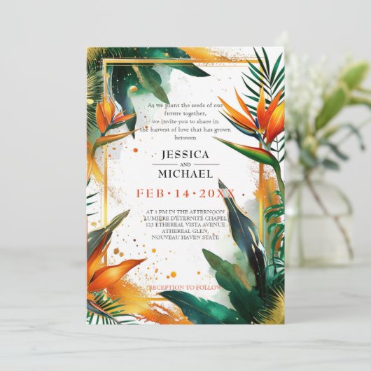 極楽至福の鳥 招待状 (スタンド正面)