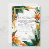 極楽至福の鳥 招待状 (裏面)