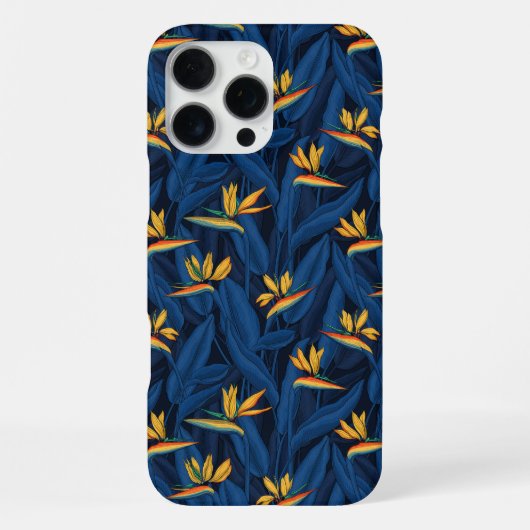 極楽鳥の夜の庭 2 iPhoneケース (裏面)